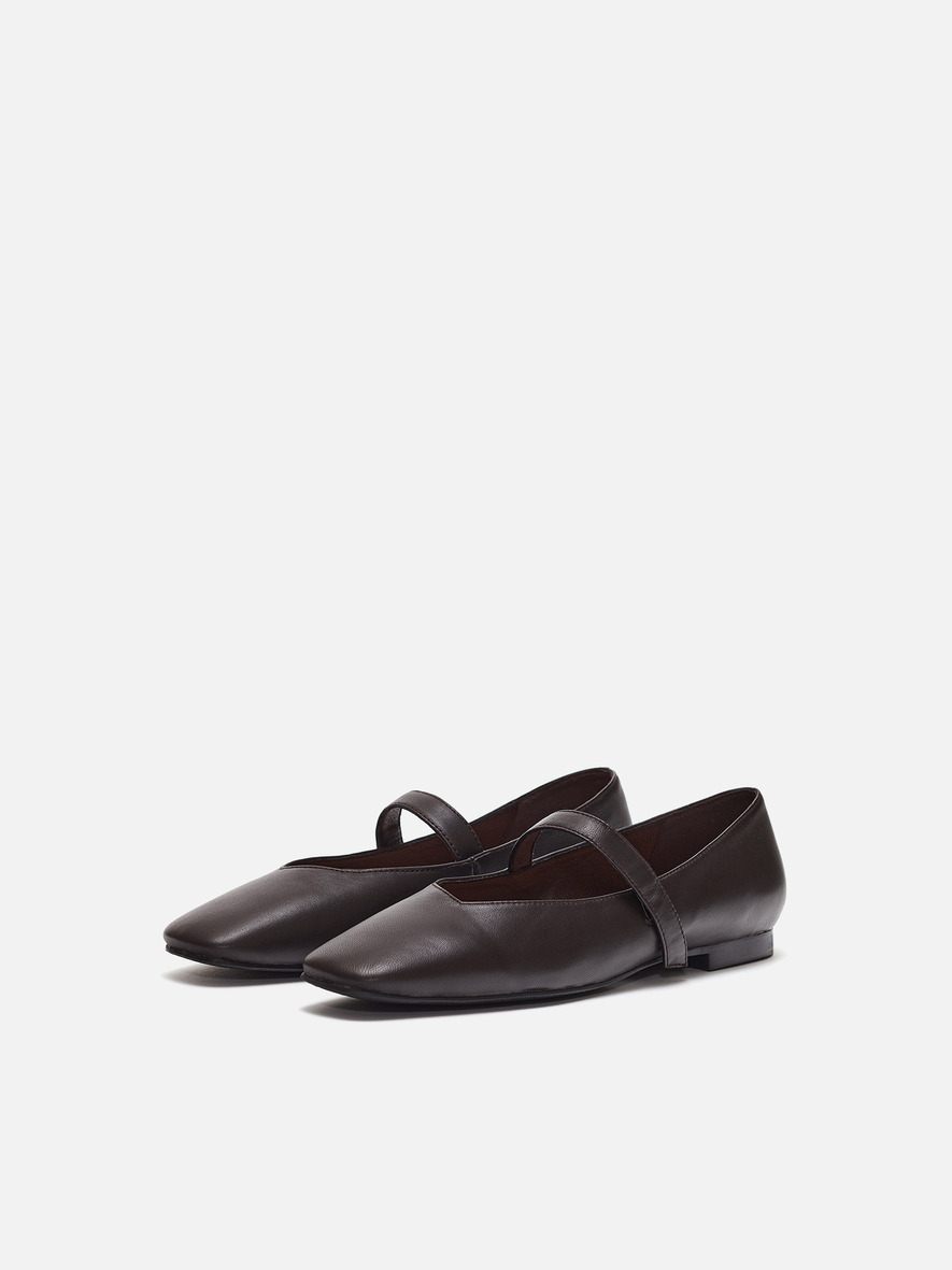 Rowie Mary jane shoes Leather Umber,로서울
